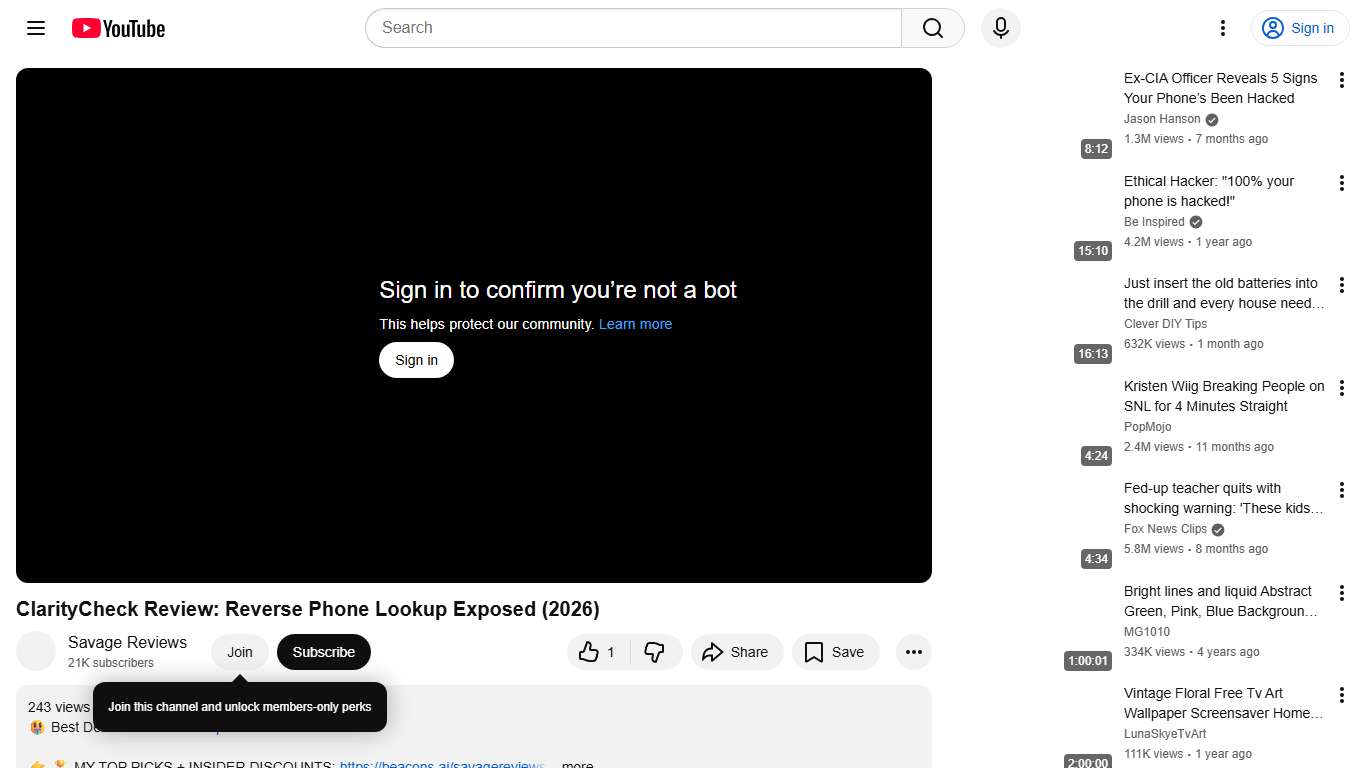ClarityCheck Review: Reverse Phone Lookup Exposed (2026) - YouTube